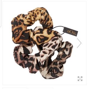 Noir Ombre Leopard Scrunchies